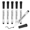 PATIKIL Dry Erase Markers 6Pcs Fine Tip Whiteboard Pen Low Odor Black
