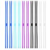 PATIKIL H-Band Silicone Rubber Bands 5Pcs 12" Blue Purple White Black
