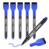 PATIKIL Magnetic Whiteboard Pen 6Pcs Fine Tip Dry Erase Marker Dark Blue
