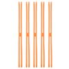 PATIKIL Silicone Rubber Bands, H-Band Elastic Rubber 5Pcs 12" Orange