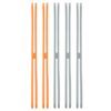 PATIKIL Silicone Rubber Bands, H-Band Elastic Rubber 5Pcs 12" Orange Gray