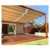 Patio Telesawning Shade Sail Sun Shade Sail, Retractable Slide Wire