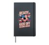 Patriotic Second GRADE Soccer Teacher Game On Tiny Humans Hardcover Journal, Black