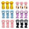 Paws Silicone Pencil Tip Protector, Chewing-Proof Cap, 18 Pieces