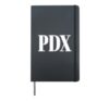 PDX Portland OR Airport Code Hometown Pride Design Hardcover Journal, Black