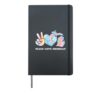 Peace Love and Michigan Hardcover Journal, Black