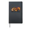 Peace Love Gobble Turkey Funny Thanksgiving Men Women Kids Hardcover Journal, Black