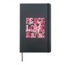 Peace Love Surfing Surfboard Surf Surfer Women Girls Kids Hardcover Journal, Black
