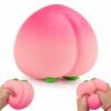 Peach Squishy Jumbo, Slow Rising Realistic Fruit Stress Relief Toy(Pink)