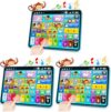 Peacurh Trilingual Learning Toy Tablet with Music & Sound, Montessori Speech Musical Therapy Toys, Gifts for Boy, Girl, Baby, Toddler, for Age 1, 2, 3 Year Old (12-18 Months) (Pack of 3)