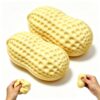 Peanut Squishies Toy 2‑Pack, Adults Only, Slow Rising Realistic Peanut Fidget Stress Relief Toy, Soft Slow Rebound Portable Sensory Squeeze Toy for Anxiety Relief, Gift for Adults