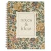 Pearhead Antique Floral Spiral Notebook, Hardcover, 200 College-Ruled Pages
