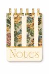 Pearhead Antique Floral Spiral Notepad, 160 Lined Pages, Hardcover
