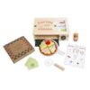 Pearhead Wooden Pizzeria Play Food Set, 38-Piece Pizza Oven Toy