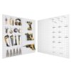 Peg Board, Metal Pegboard Tool Organizer, 12 x 24 in, 30 lb Capacity