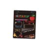 Pegciuho First Day of School Board Wooden Chalkboard Sign Photo Prop Back to School Board Double Sided Reusable Whiteboard Easy Erase Portable Keepsake, Style B
