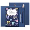 PEJXJML Back to School Gift Personalized Notebook and Pen Set with Gift Box