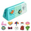 Pencil Case Pouch for Girls Aesthetic Cute Pencil Bags Box with Zipper