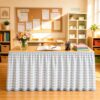 Pencil Table Skirt Cloths, Office Desk Skirt, A*12Ft×29 in