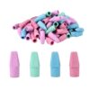 Pencil Top Erasers Bulk 150 Pack Pastel | Latex Smudge Cap Pencil Erasers for Precise Erasing Teachers Studying Supplies