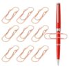 Pen Clip for Journal 10-Piece Decorative Reusable Portable Metal
