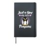 Penguin Sayings Penguin Motif Girl Loves Penguins Hardcover Journal, Black