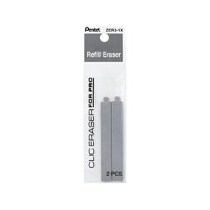 Pentel Arts Clic Eraser Pro Refills, 2 Pack