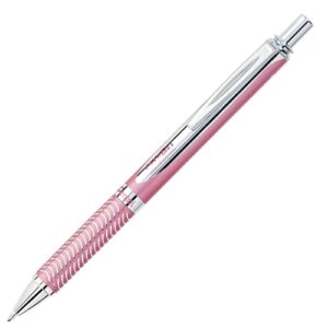 Pentel EnerGel Alloy RT Premium Liquid Gel Pen, (0.7mm), Medium Line, Pink Barrel, Black Ink (BL407P-A)