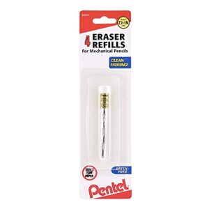 Pentel Eraser Refill Pencils, 3/Tab, 1 Tab/Pack, White (PENZ21)