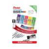 Pentel Hi-Polymer Block Eraser Colors Small, Assorted Colors, 12 Count (ZEH05CRPF12M)
