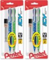 Pentel Icy Automatic Pencils with Lead, (0.5mm), Assorted Barrels, Color May Vary, Pack of 4 (AL25TLBP2)