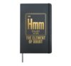 Periodic Table Funny Hmm Element Of Doubt Chemistry Hardcover Journal, Black