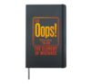 Periodic Table Funny Oops Element Of Mistake Chemistry Hardcover Journal, Black