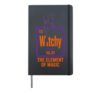 Periodic Table Funny Witchy Element Of Magic Halloween Hardcover Journal, Black