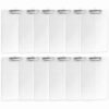 PerKoop 12 Pcs Plastic Clipboards Bulk Clear Board 9.25" x 12.4" A4 Letter