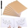 PerKoop 1 Pack Blank Flipbook Paper with Holes Screw 60 (120 Pages) 12.8" x 9.5" with Mini Screwdriver Novelty Flip Book Funny Notebook Office Accessories for Engineer Mechanic Student Drawing Gift