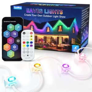 Permanent Outdoor Lights, 100ft Smart Eave Lights, App/Remote Control