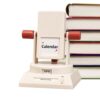 Perpetual Calendar - Retro Desk Decor | Vintage Cream