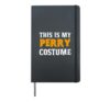 Perry Halloween Personalized Costume Funny Hardcover Journal, Black
