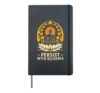 Persist With Diligence Buddhist Mindfulness Meditation Quote Hardcover Journal, Black