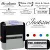 Personalized Address Stamp Self Inking Business Return Stamper 5 Line
