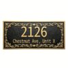 Personalized Aluminum Address Plaque Vintage Metal House Number Sign Custom Name Plate for Outdoor Front Door Mailbox Yard Street Home