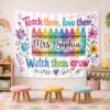 Personalized Back to School Classroom Tapestry, Custom Welcome Banner