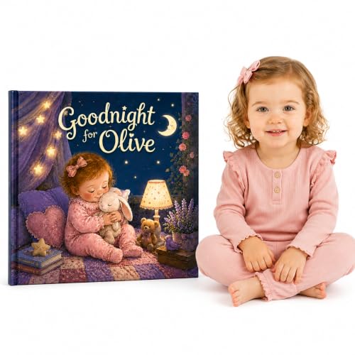 Personalized Bedtime Storybook for Kids, Custom Name & Photo Goodnight Book with Child Face Personalized Toddler Bedtime Book Birthday Baby Shower Nursery Keepsake Gift for Boys and Girls