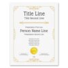 Personalized Certificate & Diploma – Custom Printed Award for Courses, Training, Churches, Schools & Employee Recognition – Multiple Border Colors & Custom Font Options – Premium Paper (Options-07)