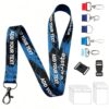 Personalized Custom Lanyard Bulk 10-5000 PCS,Personalized Neck Straps Lanyard with ID Badge Text/Logo/Photo/Name,Customized Detachable Lanyard for Event,Keys,Teacher,Office,School,Corporate,Business