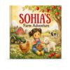 Personalized Farm Book for Kids, Custom Name Hardcover Storybook, Farm Animal Adventure for Toddlers, Birthday Keepsake for Boys and Girls, Barn Tractor Lamb Story (8"x8")