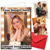 Personalized Greeting Card with Envelope, Custom Birthday Cards Print Photo
