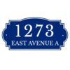 Personalized House Numbers for Outside Address Signs for Houses Number Sign Street Modern Plaque Yard Home Plaques Mailbox Custom Vintage door Outdoor Blue 10x20 Inch