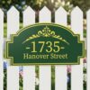 Personalized House Numbers for Outside, Modern Custom Aluminum Address Sign with Street Name, Weatherproof Number Marker for Front Porch, Entryway & Fence